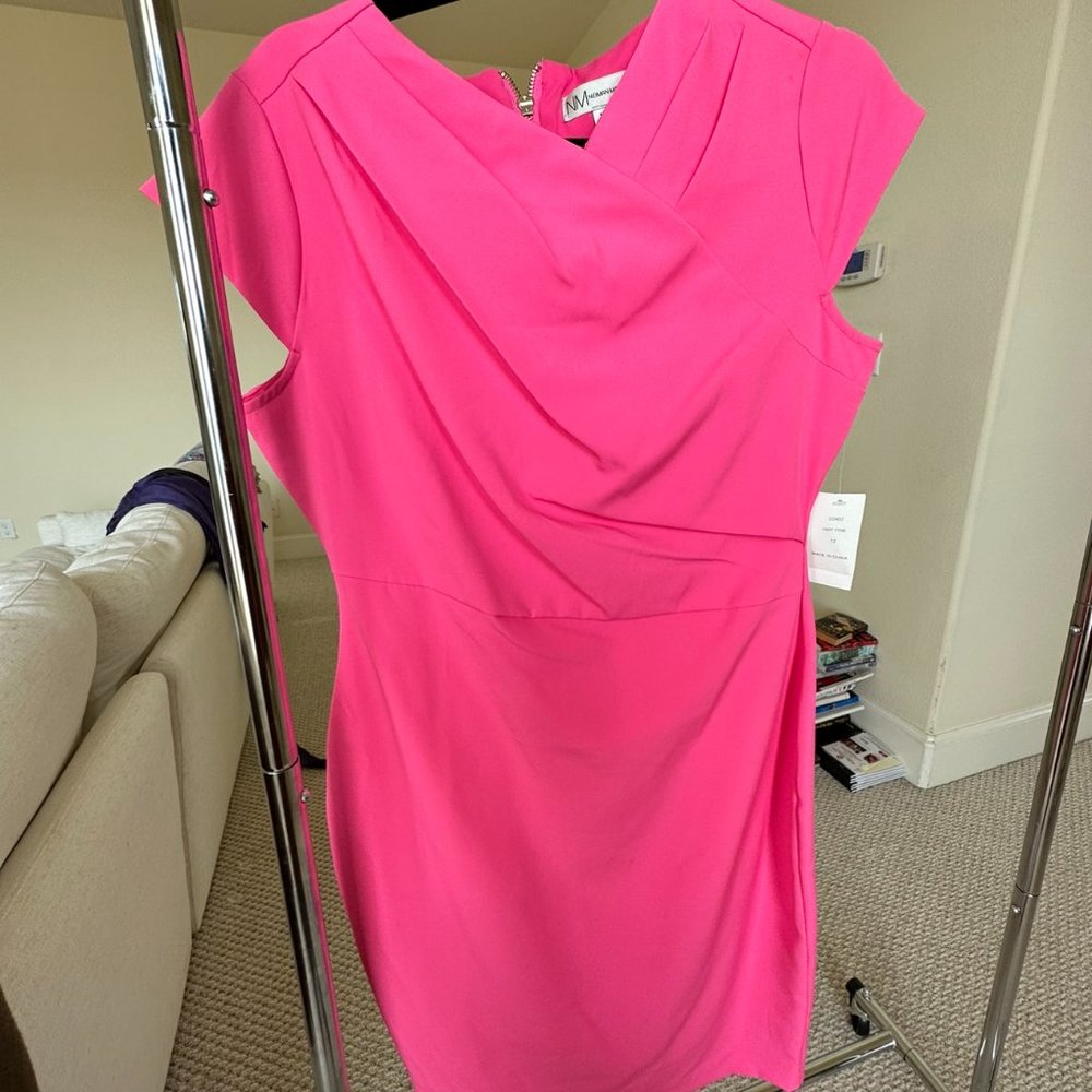 NWT Neiman Marcus Midi Work Dress Perfect for the office Sz 12 - Picture 1 of 6